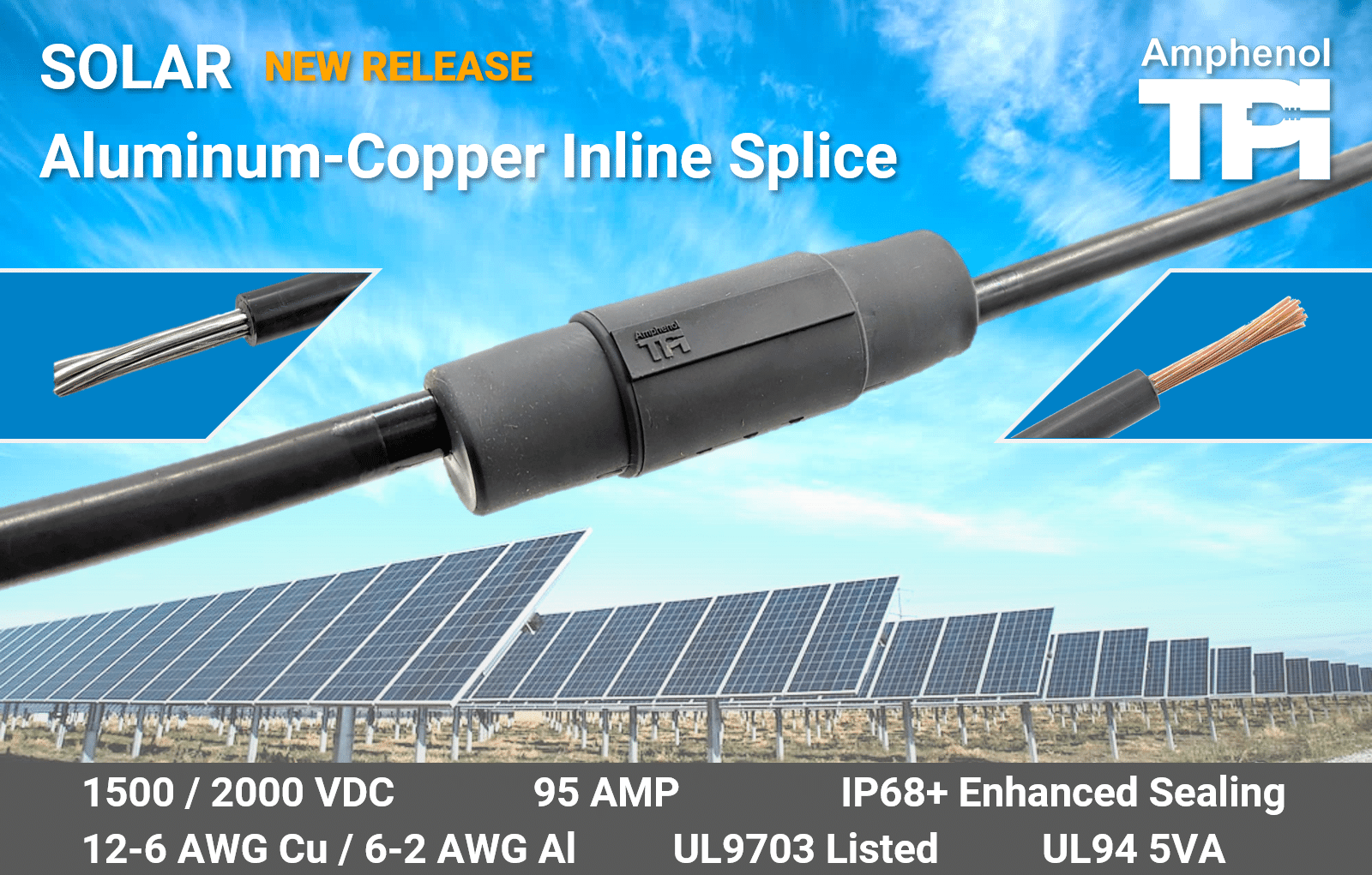 Featured image for “SOLAR | NEW RELEASE | Aluminum – Copper Inline Splice”