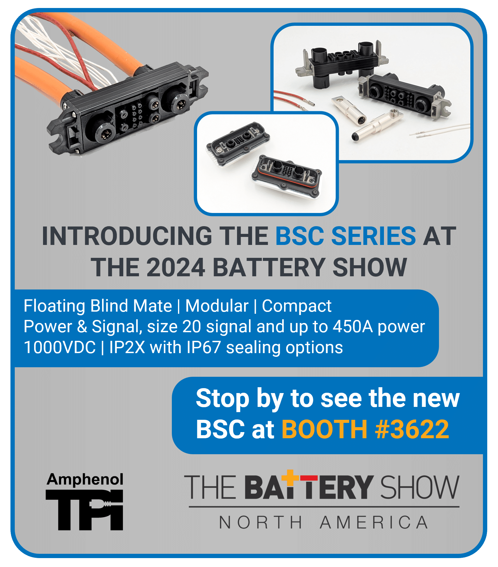 Featured image for “New | BSC Series | Modular Blind Mate Power & Signal Connector”